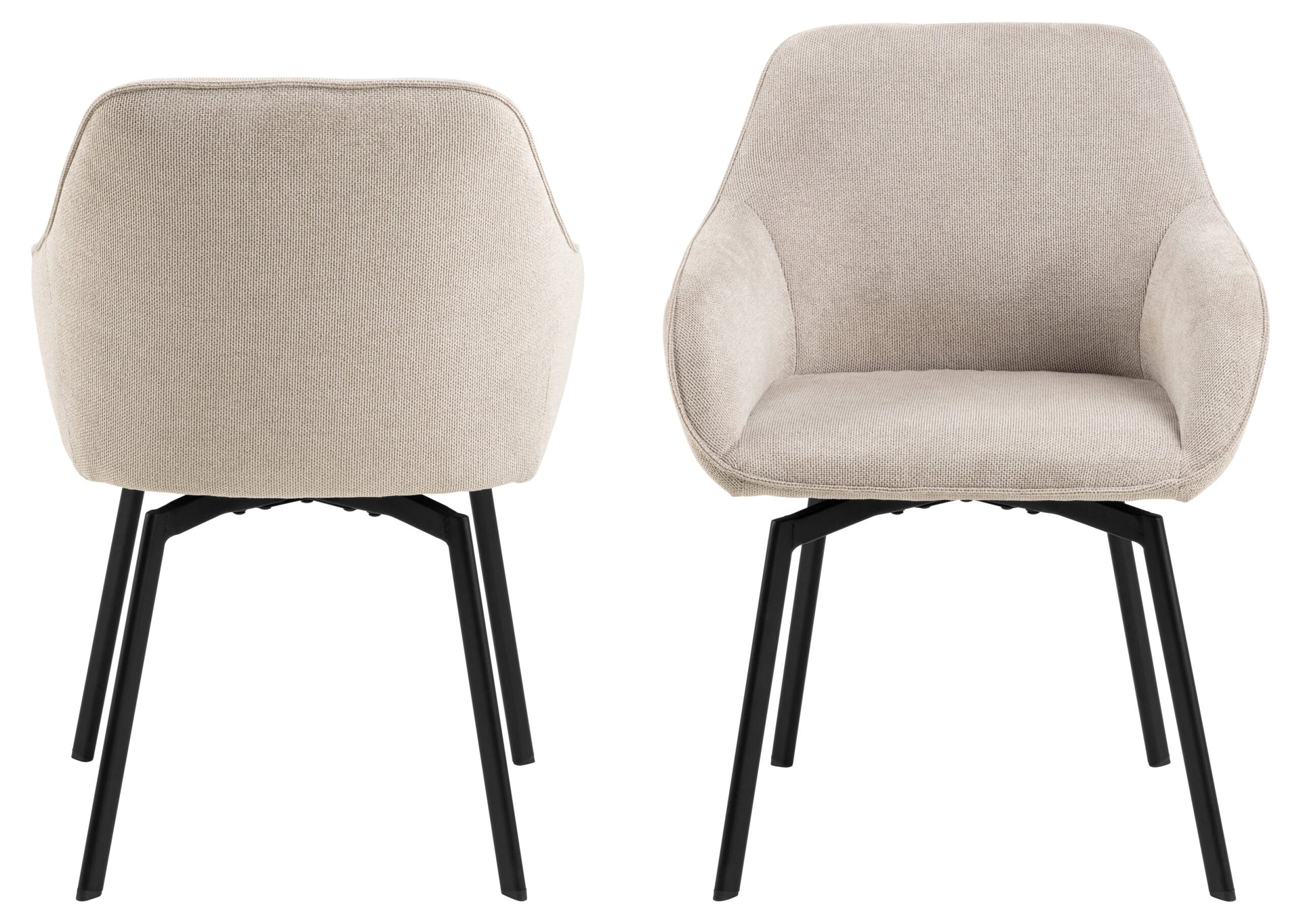 SCAUN DE DINING CLARA CU COTIERA BEJ