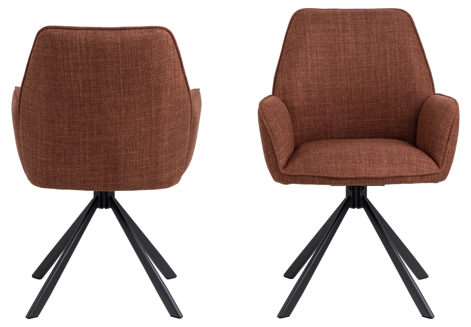 SCAUN DE DINING GLENDA CU COTIERA NEGRU