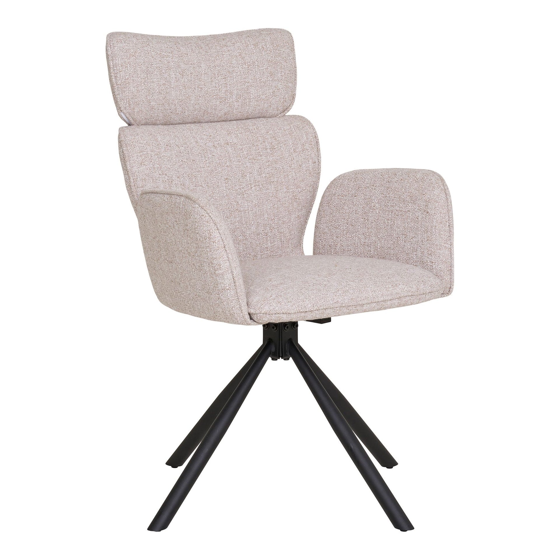 SCAUN DINING ROTATIV NEGRE