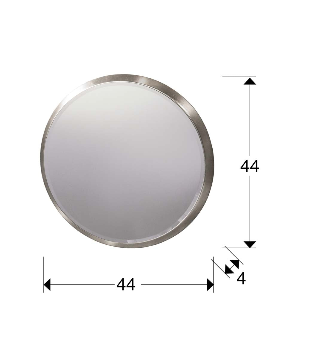 OGLINDA ROTUNDĂ ARIES, 44 cm, ARGINTIE