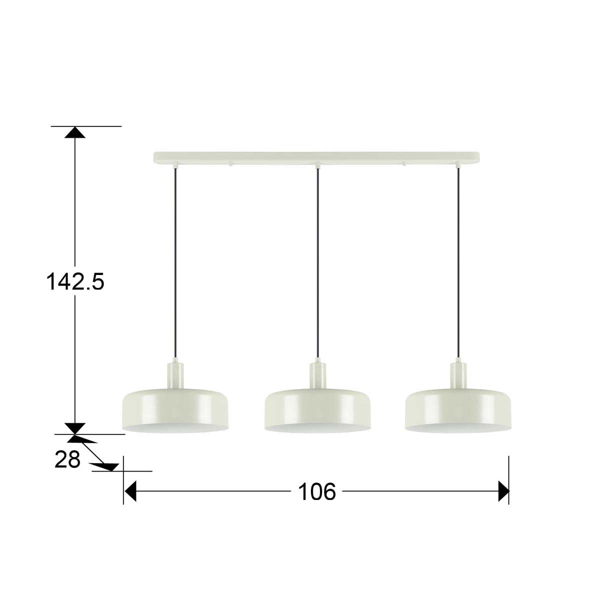 I3 - ALESSIA - LAMPĂ 3L MAT PERLAT
