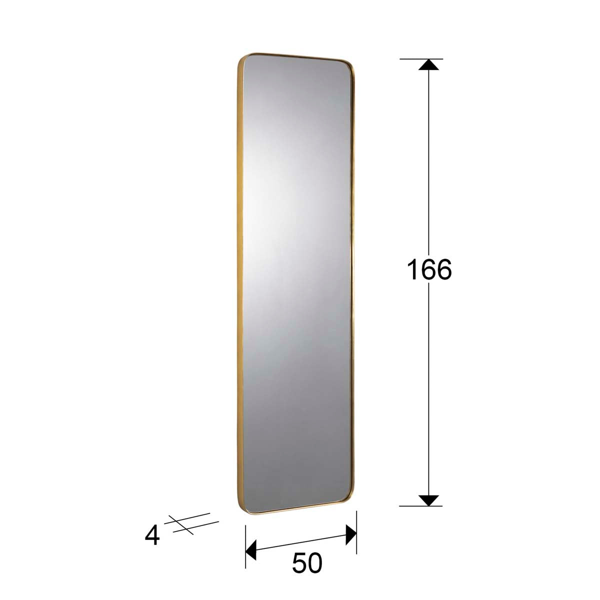 OGLINDA DREPTATĂ ORIO, 51x165, AUR