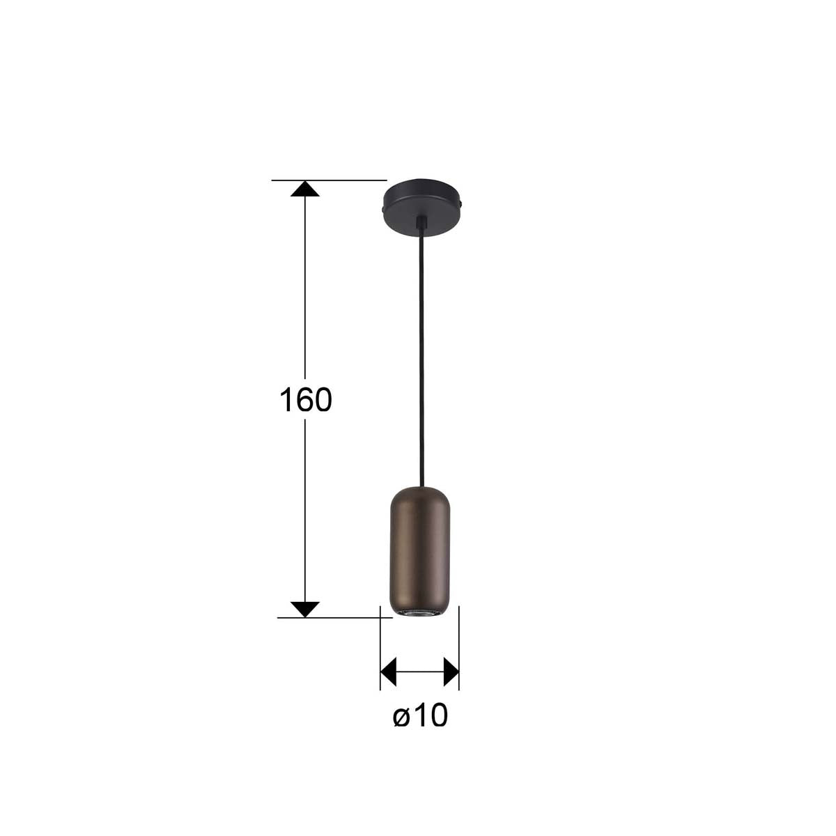 I3 - NIMES - LAMPĂ 1L NEGRU-MARO