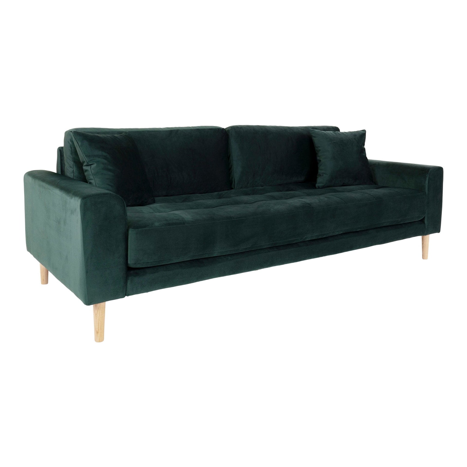 GREEN 3-SEATER SOFA