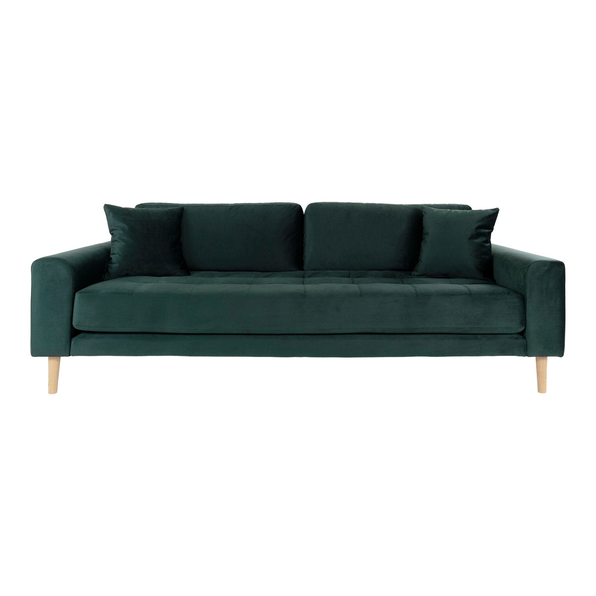 GREEN 3-SEATER SOFA