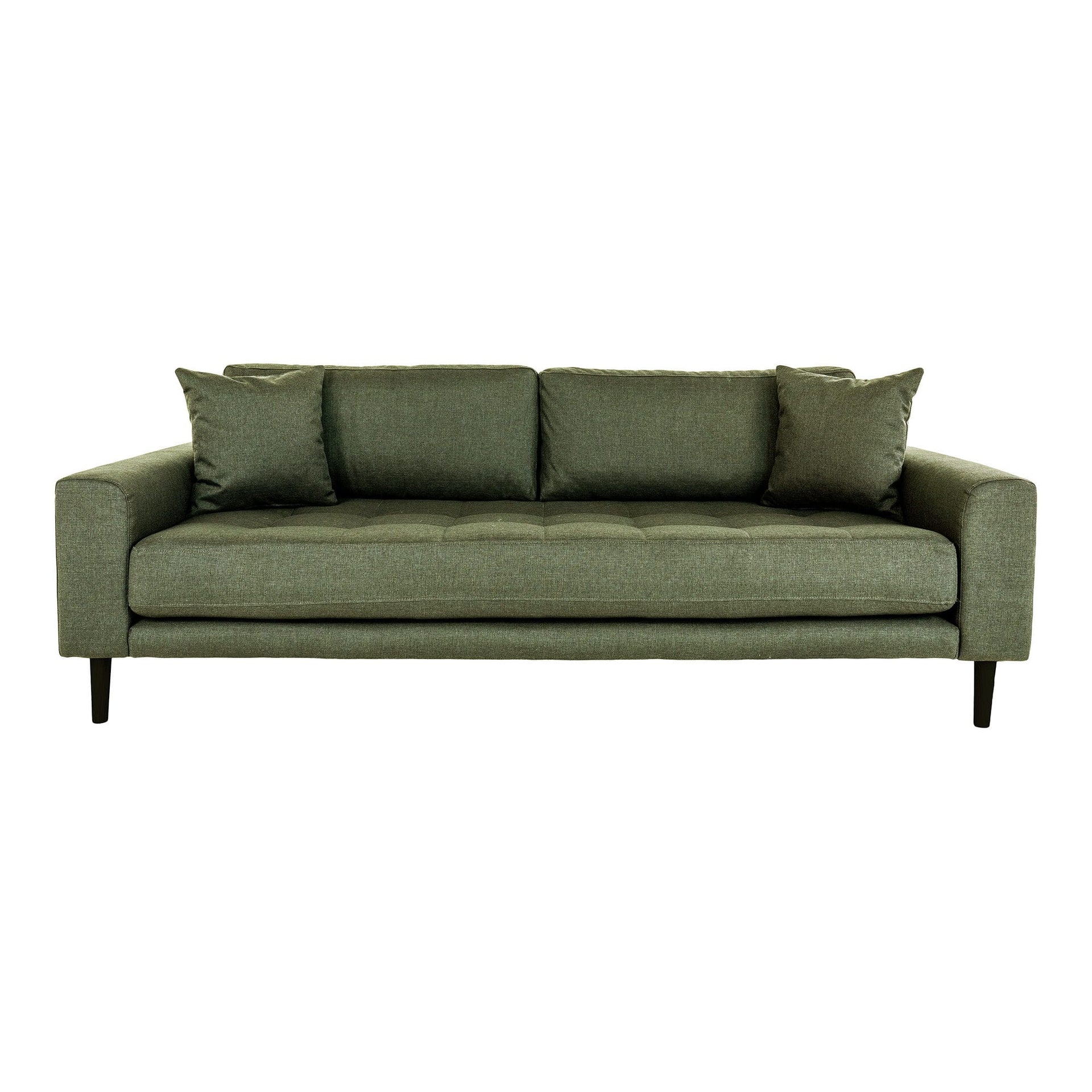 GREEN 3-SEATER SOFA
