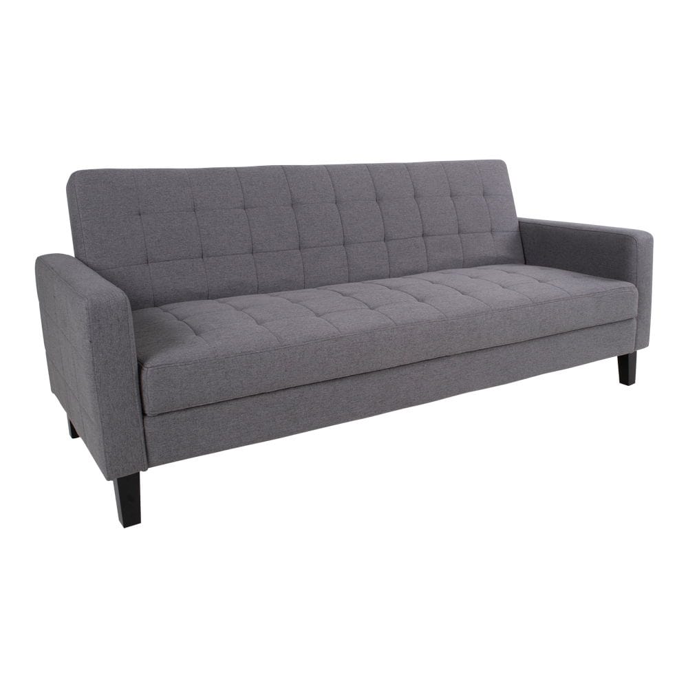 EXTENDABLE SOFA WITH STORAGE DARK GREY