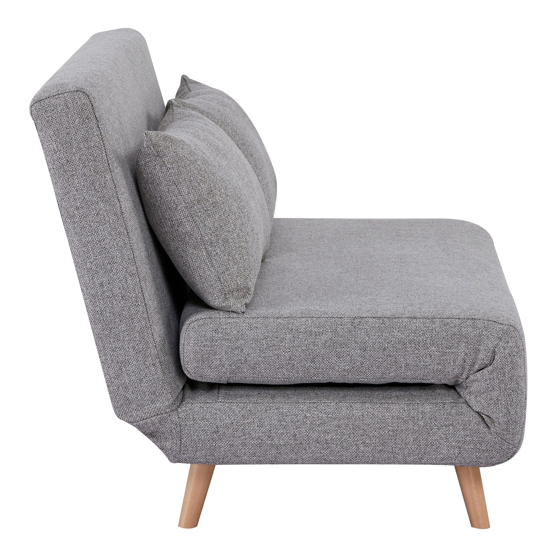 2-SEATER EXTENDABLE SOFA, GREY
