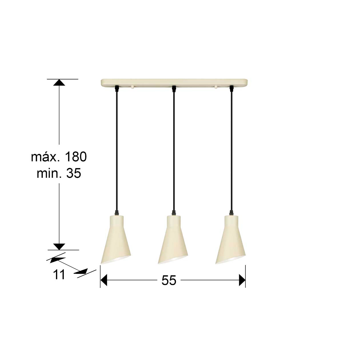 I3 - BERA - LAMPĂ 3L - CREMĂ