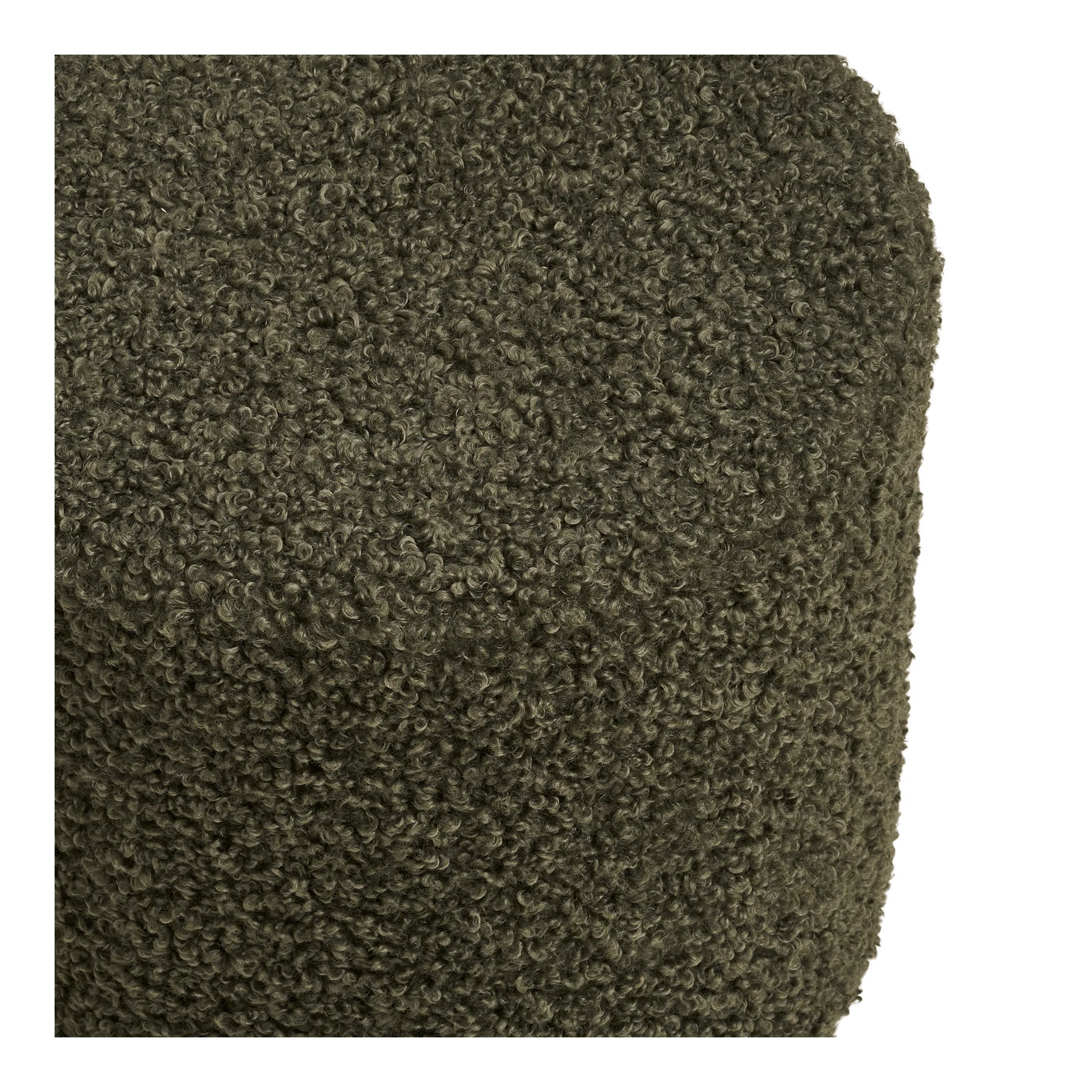 Ejby Pouf - poliester, lemn de pin, compensat, spumă - verde