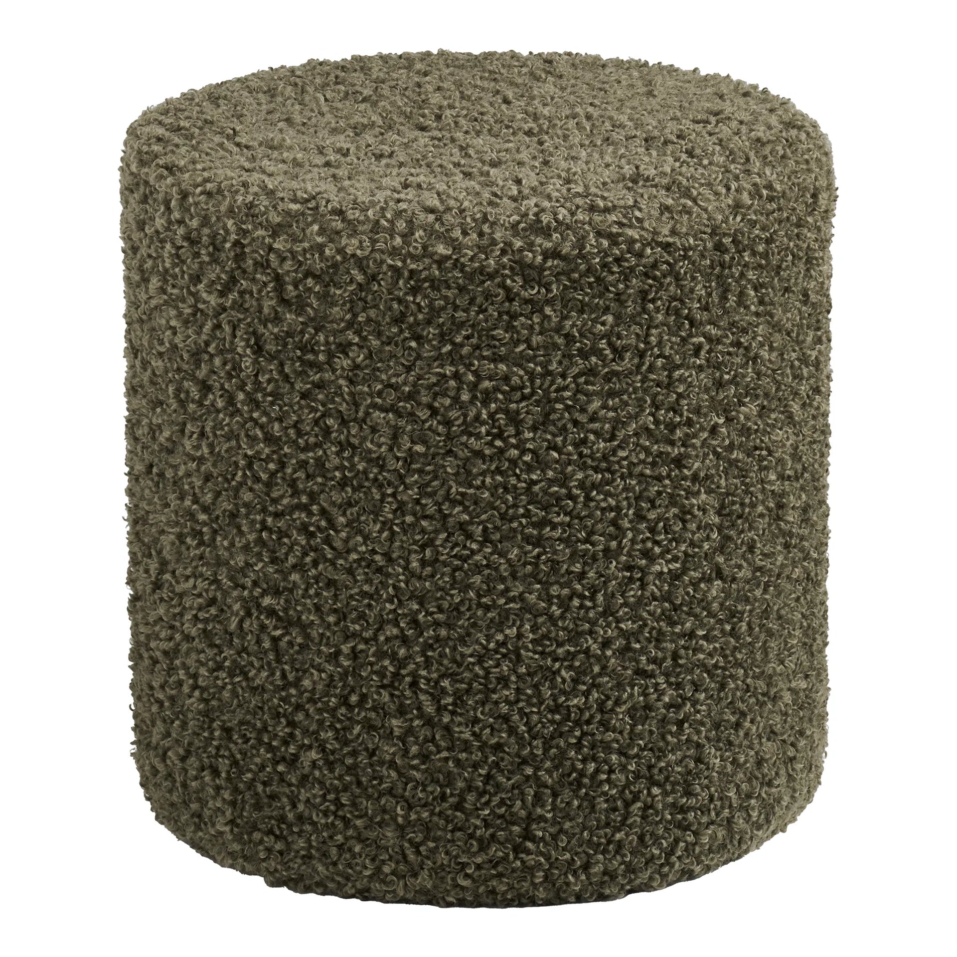 Ejby Pouf - poliester, lemn de pin, compensat, spumă - verde