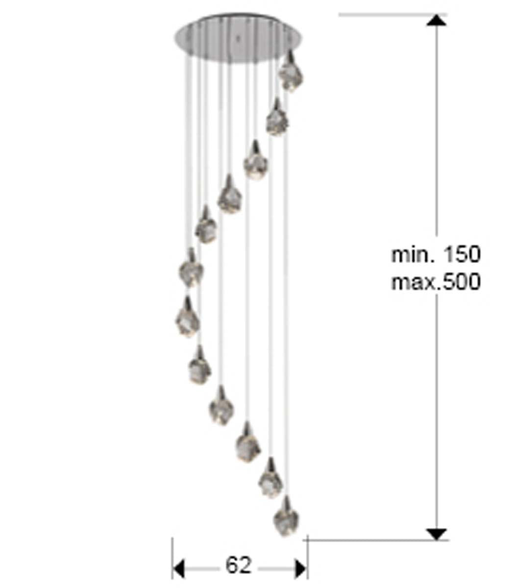 LAMPĂ ACVARIU 12L, CROM