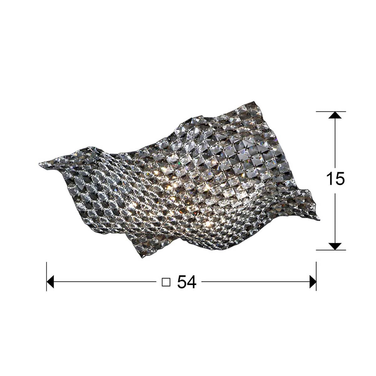 LAMPĂ DE TAVAN MARE DIN SATEN 5L.