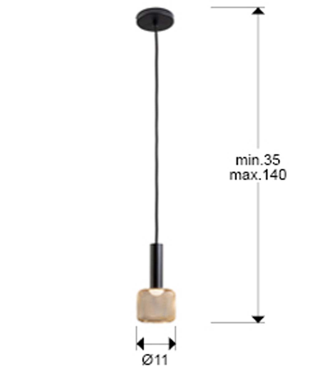 LAMPĂ SINCRO 1L., NEGRU/AURIU