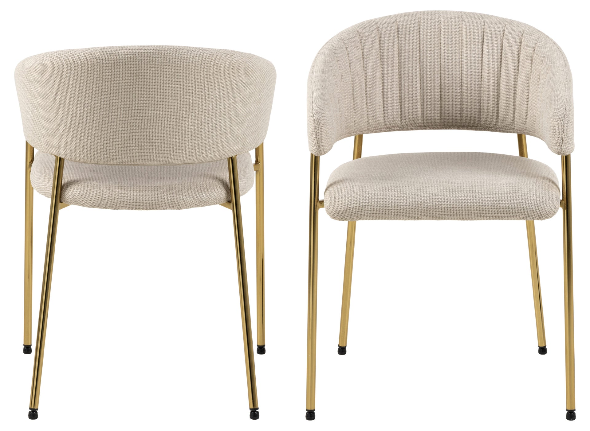 SCAUN ANN CU COTIERĂ BEJ