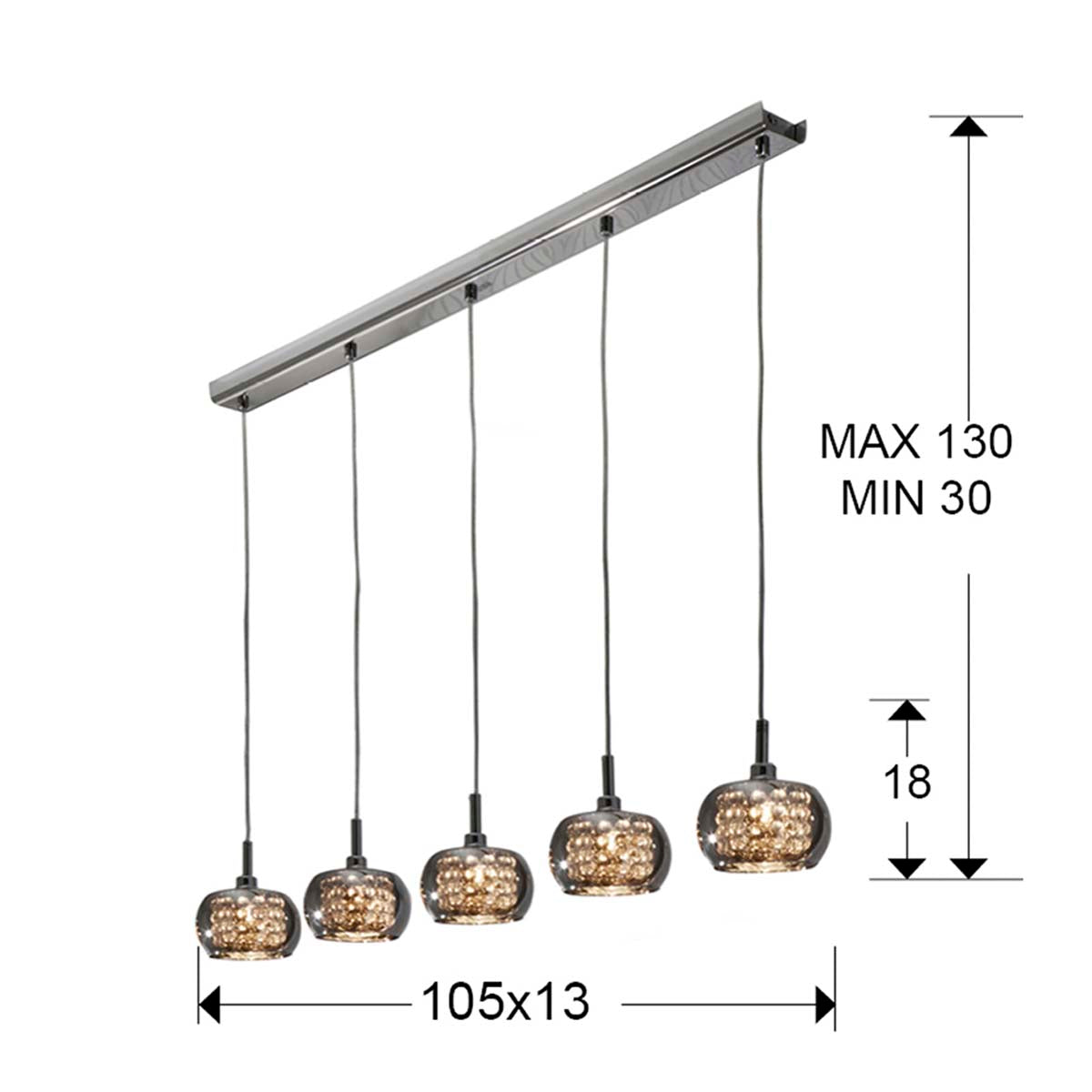 LAMPĂ ARIAN 5L., CU INTENSITATE INTENSĂ REGLABILĂ
