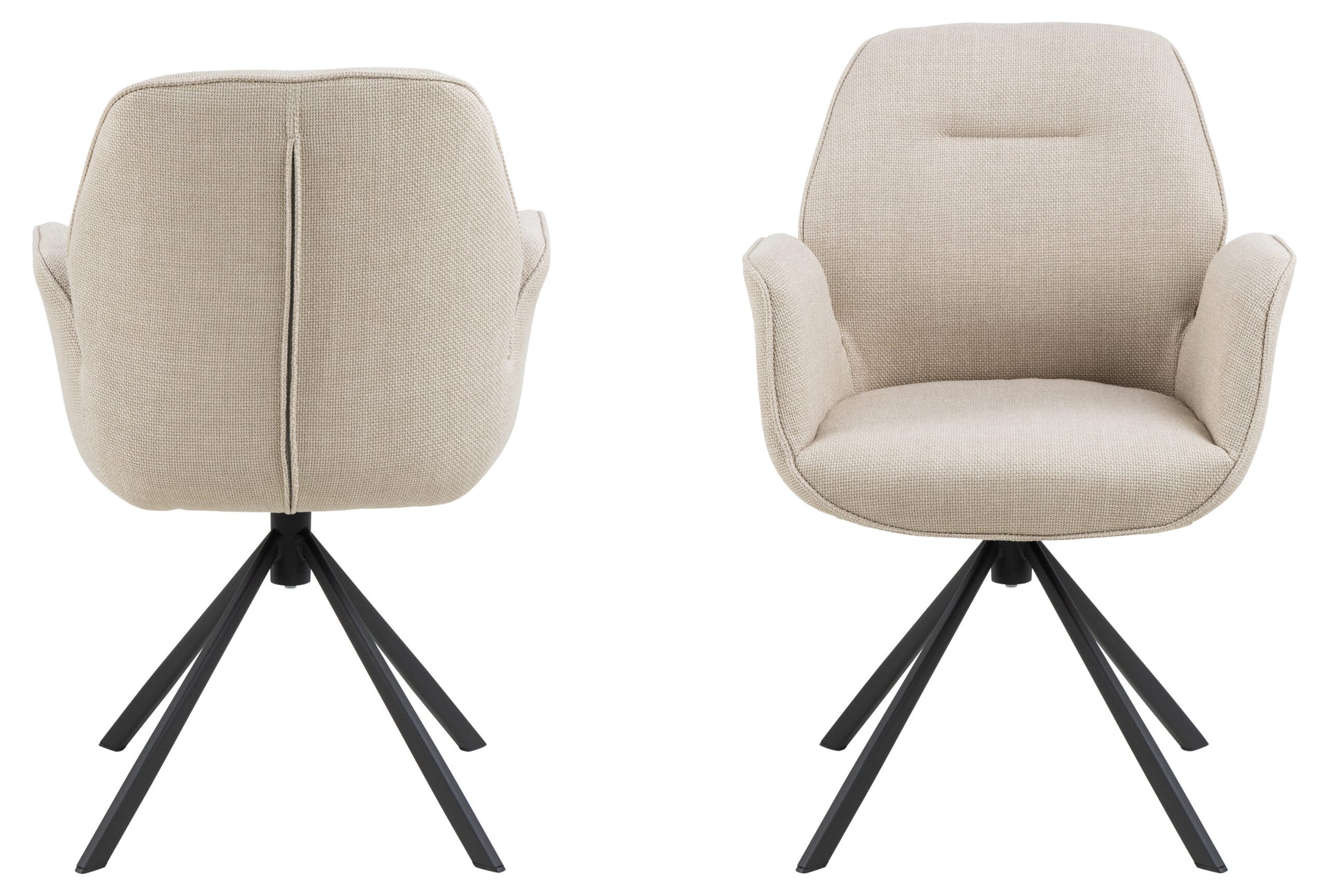 SCAUN DE DINING AURA CU COTIERĂ BEJ