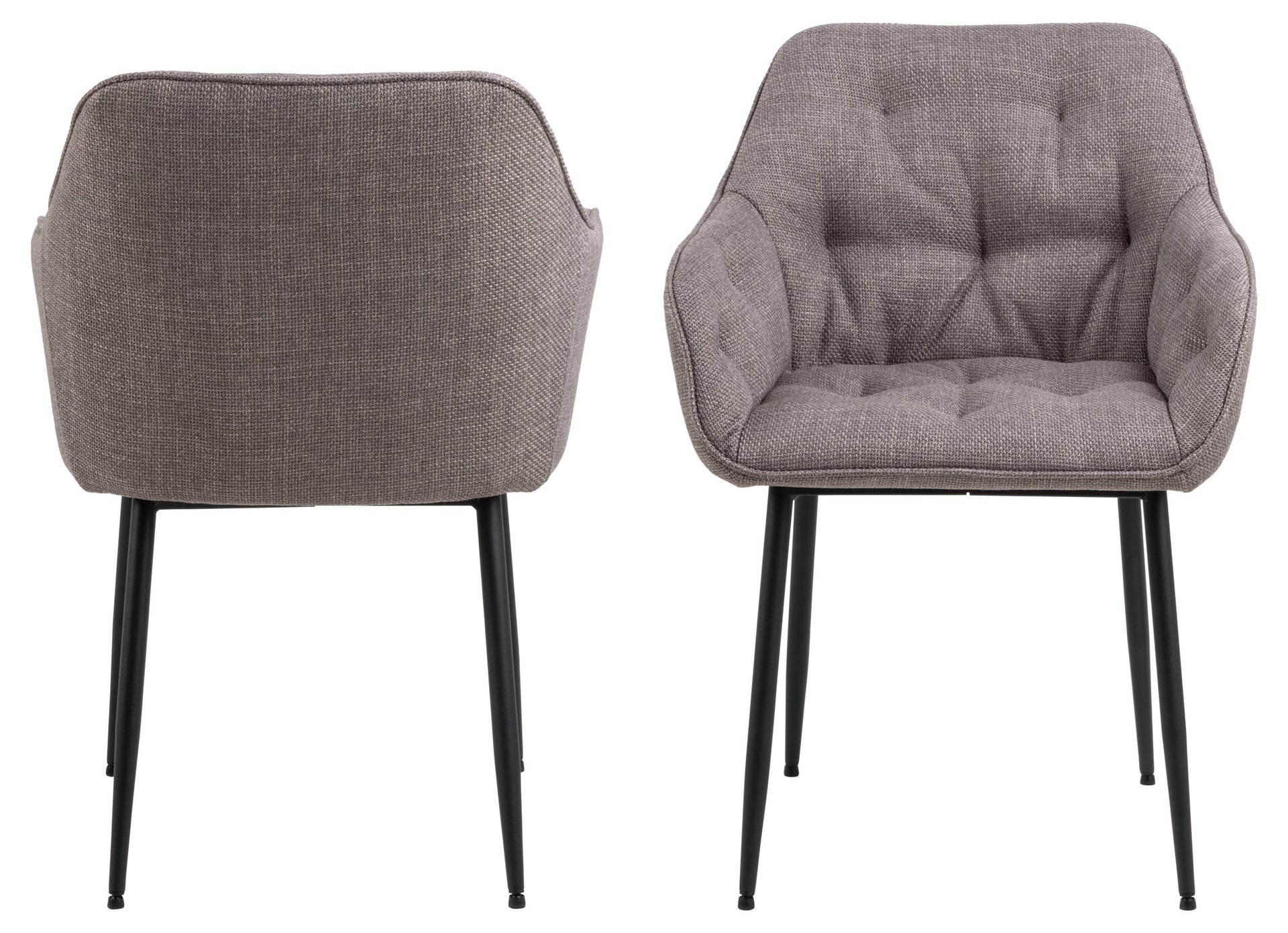 SCAUN DE DINING BROOKE CU COTIERĂ GRI