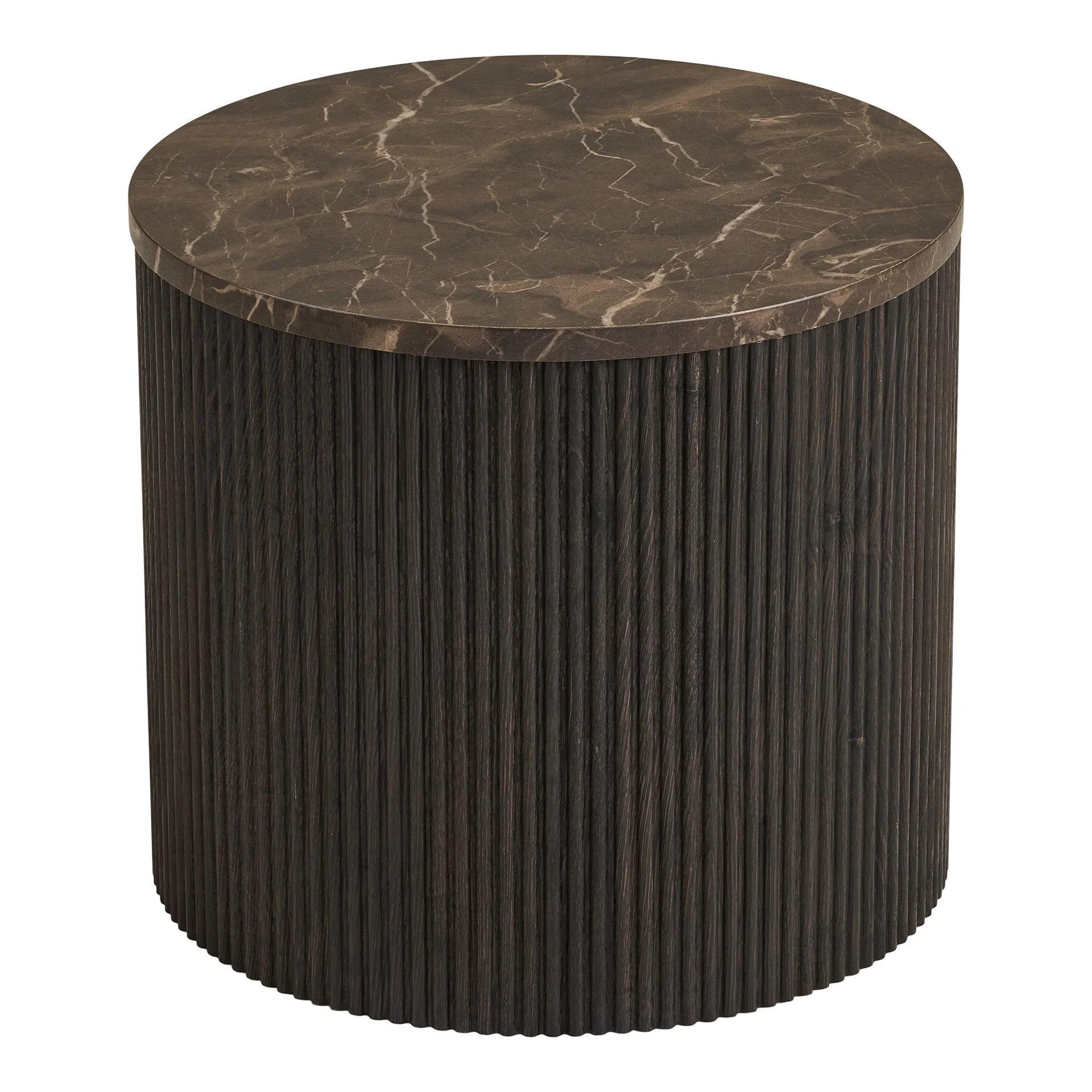 Rota - MDF, hârtie decorativă - maro închis