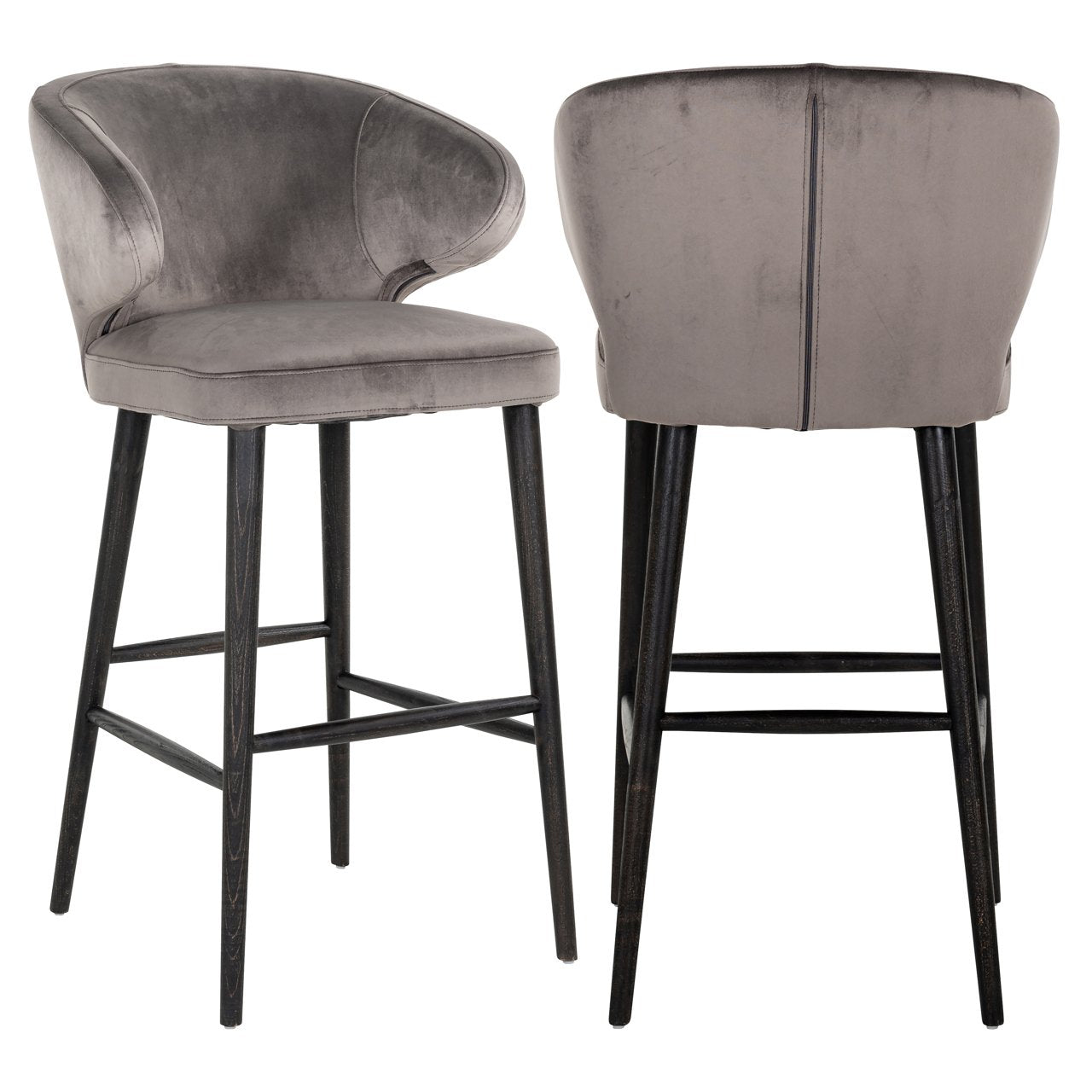 Bar Stool Indigo Stone Velvet – Scaun Bar Modern și Confortabil