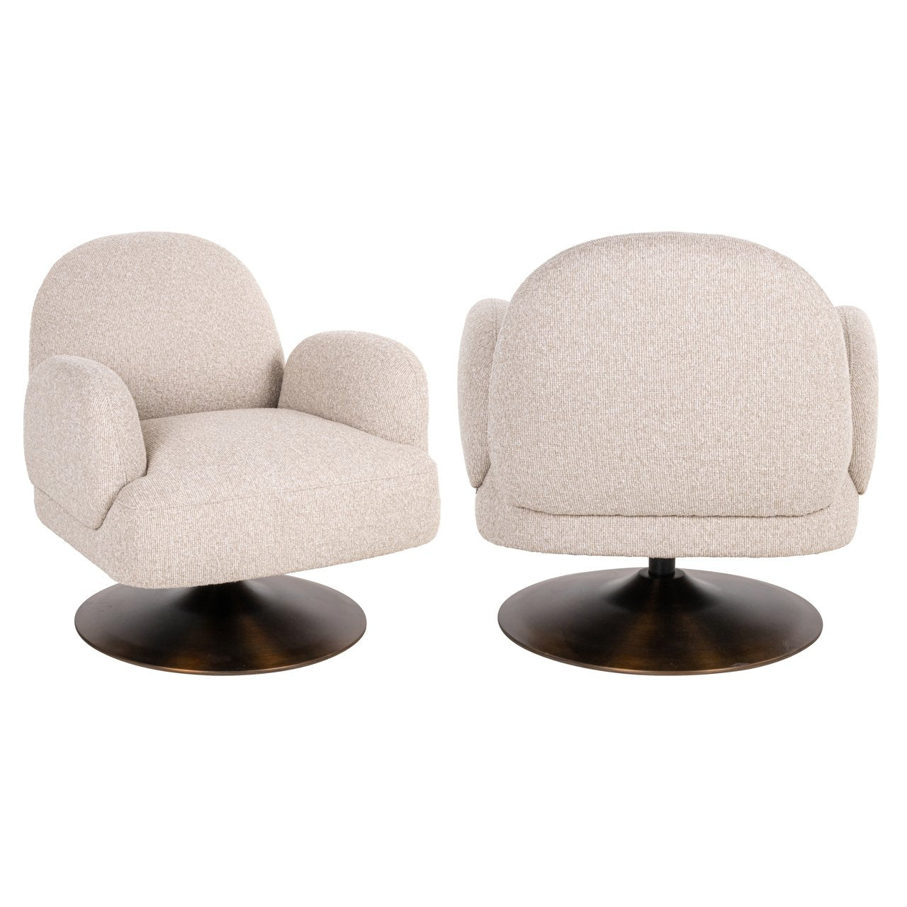 Lounge Chair Kagney Biscotti Swivel