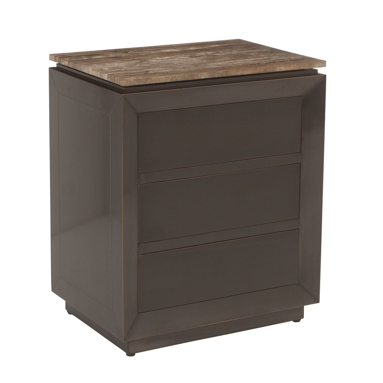 Nightstand Russo Brown 3 Drawers