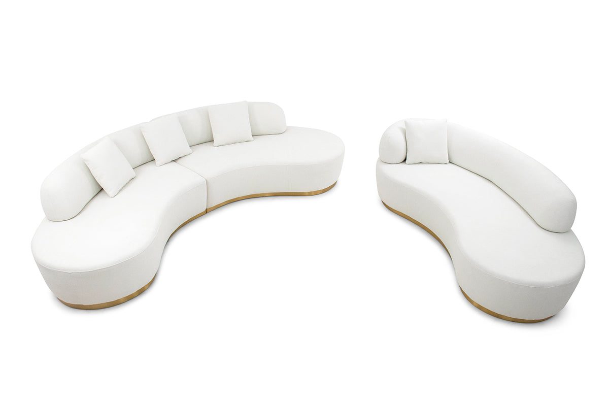 Chaise longue SERENE con base in metallo