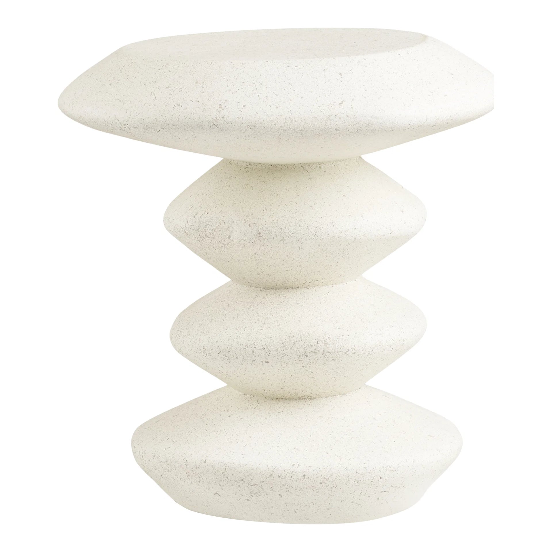 Blackburn Side Table - Fiberclay - Alb