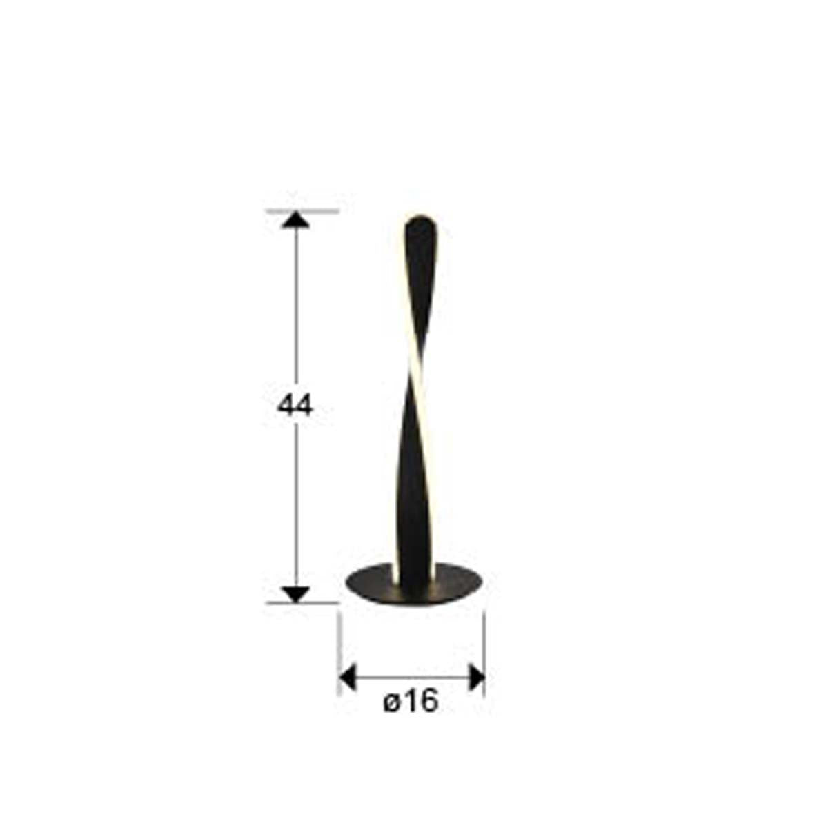 TWIST - LAMPĂ DE MASĂ NEAGRĂ