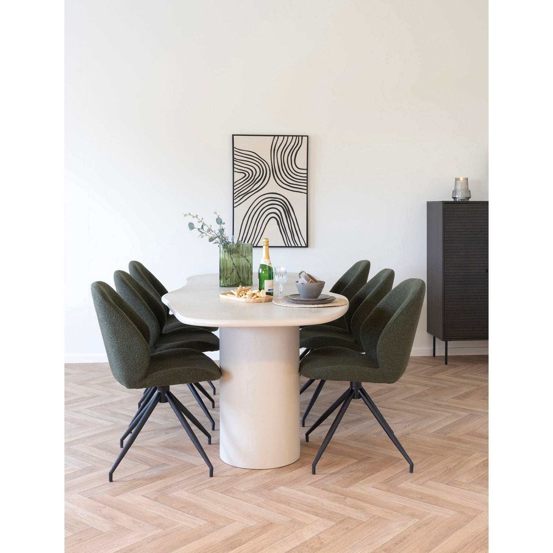 MASA DE DINING GRI DESCHIS