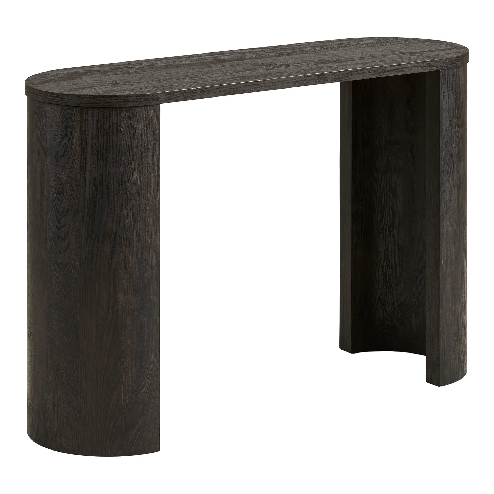 Tabla de consola Bibione - MDF, hârtie decorativă - Maro închis