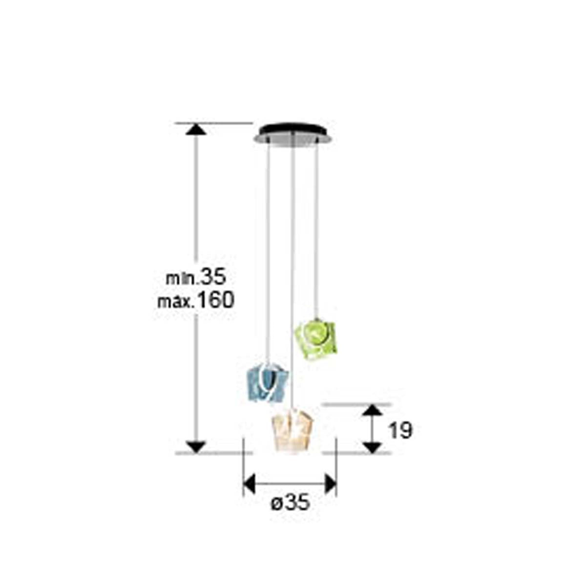 INGRID - LAMPĂ 3L CULORI