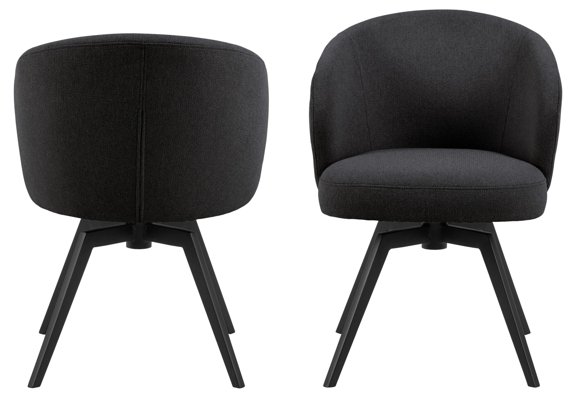 SCAUN DE DINING DARLENE CU COTIERĂ NEGRU