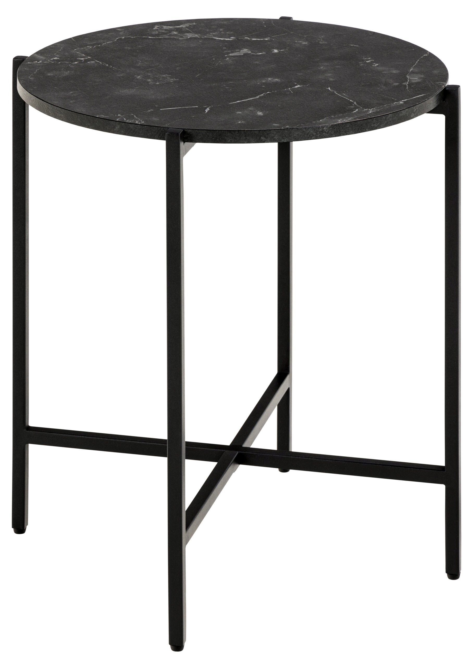 MASUTA LATERALA ROTUNDA LAMOINE NEGRU