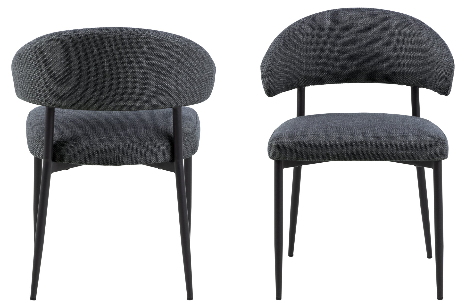 SCAUN DE DINING EDINA GRI INCHIS