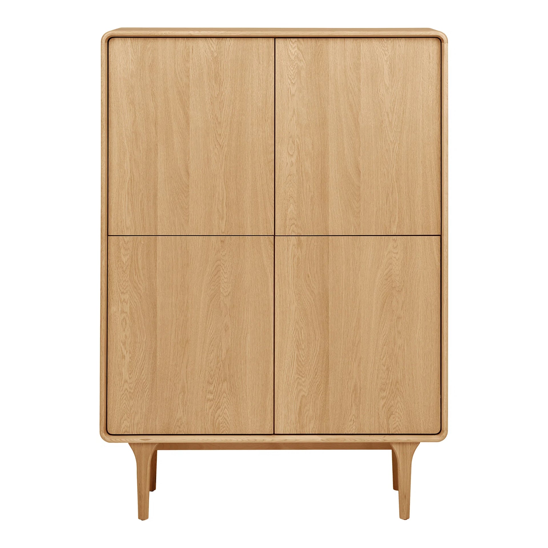 Cabinet Darwin - Stejar, furnir de stejar, pin, carton - natural