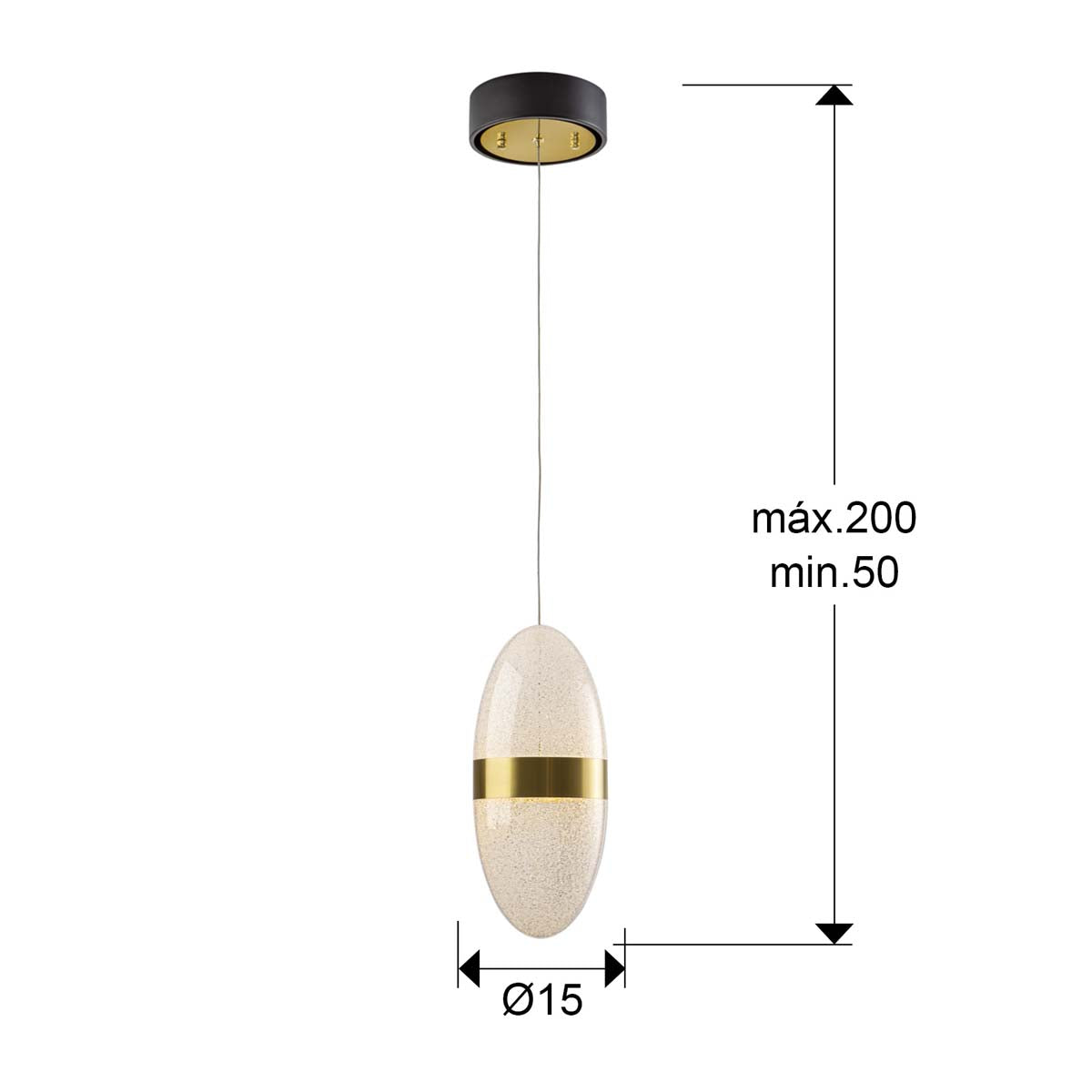 GRĂDINĂ - LAMPĂ 1L NEGRU-BRONZ