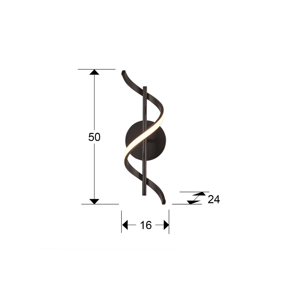 BOA - LAMPĂ DE APLICAT NEAGRĂ