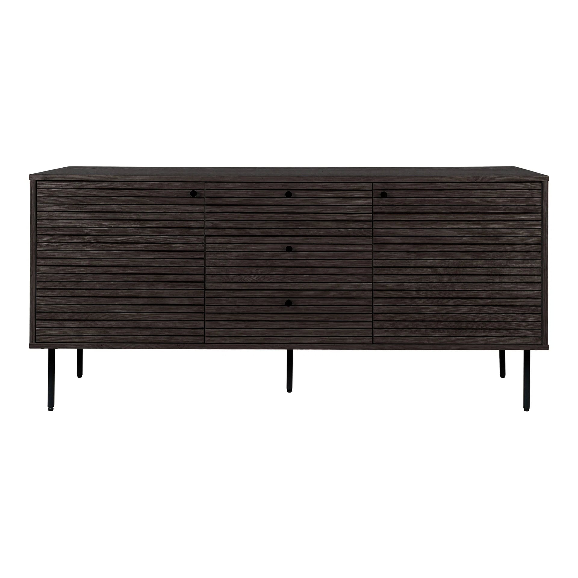 Tablă de bord Kyoto - furnir de stejar, melamină, MDF, oțel - fumată