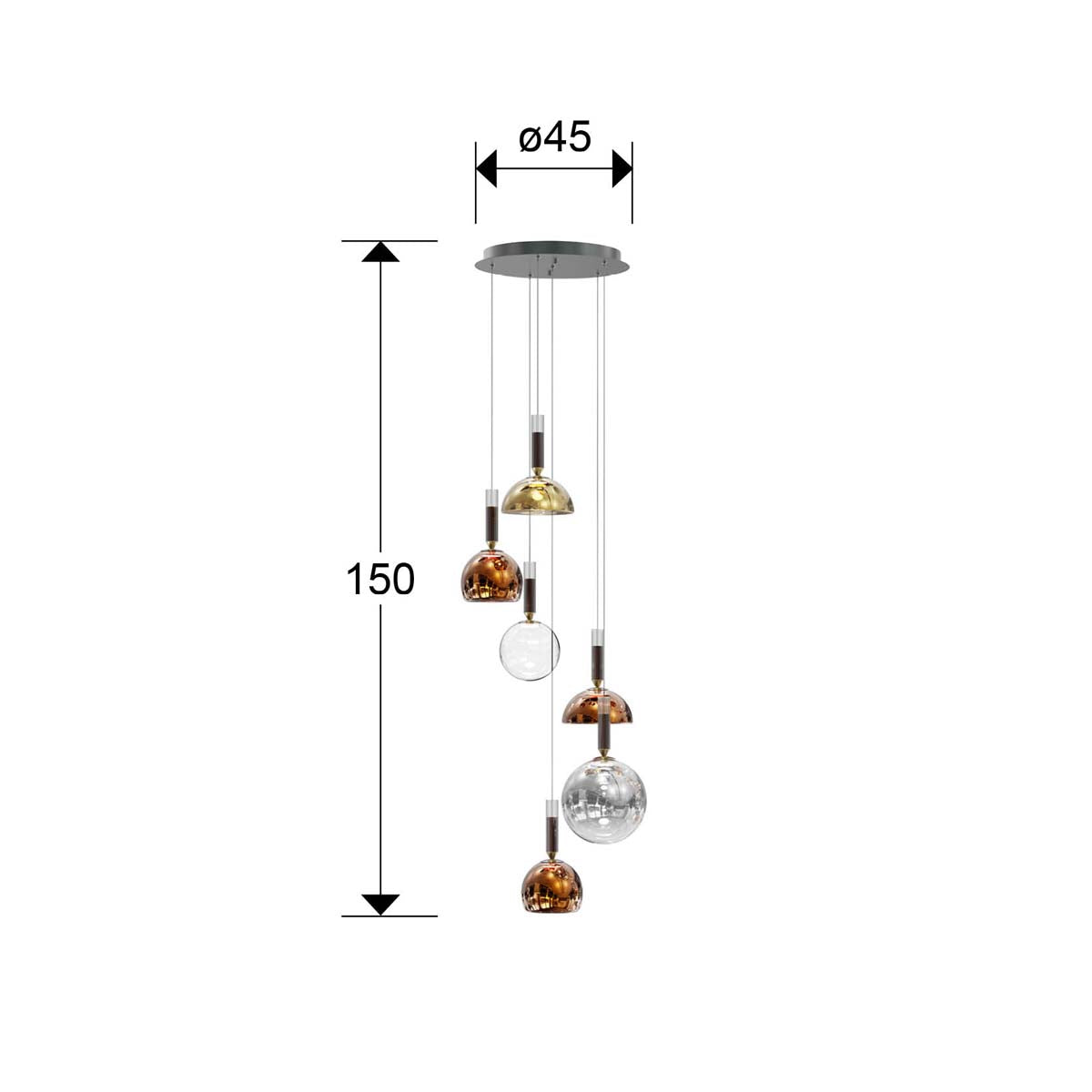 CHARLIZE - LAMPĂ 6L CULORI