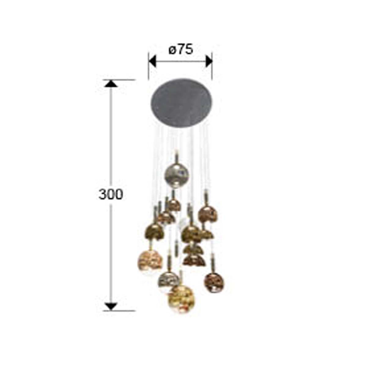 CHARLIZE - LAMPĂ 16L CULORI