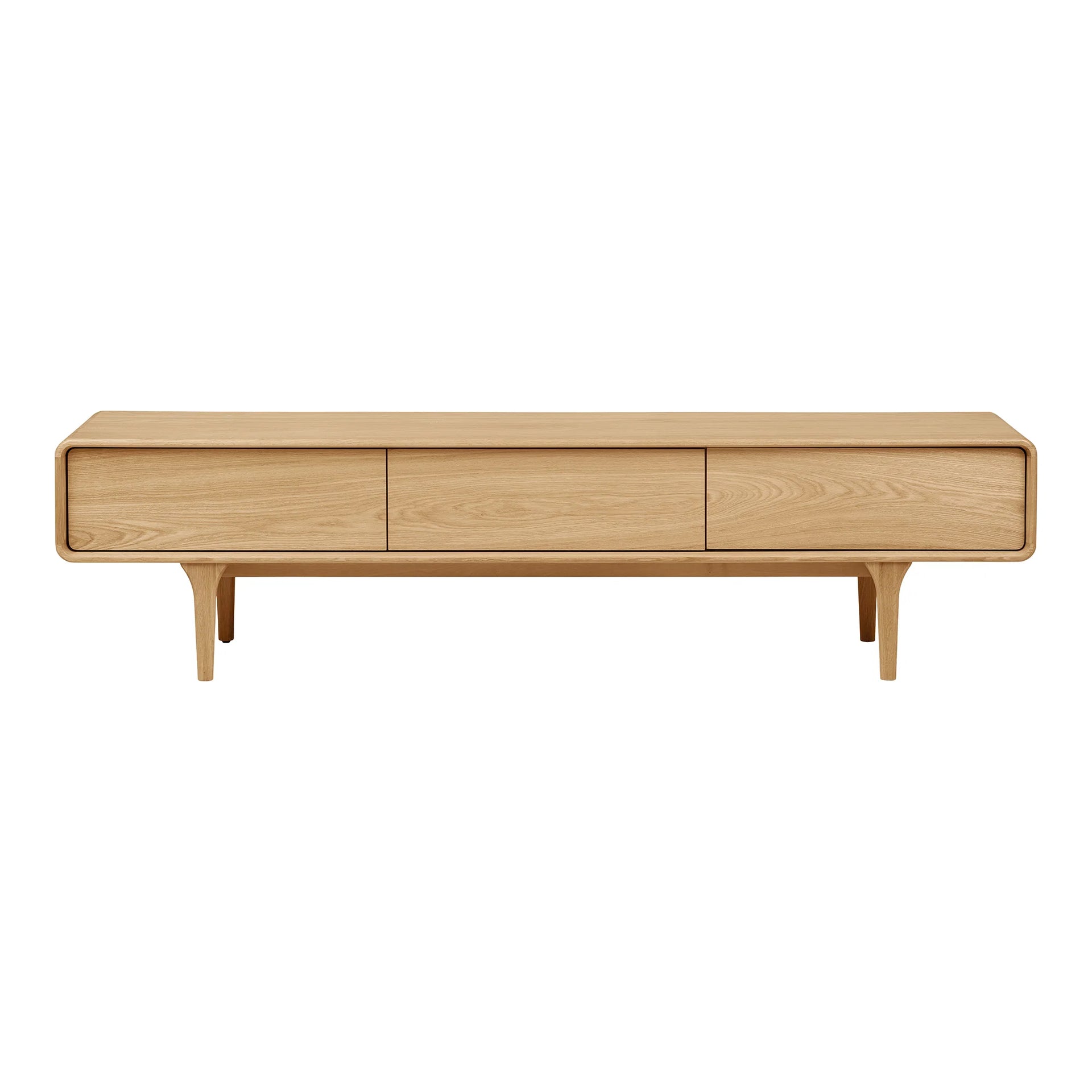 Darwin TV-Bench - Stejar, furnir de stejar, pin, tablă de particule - natural