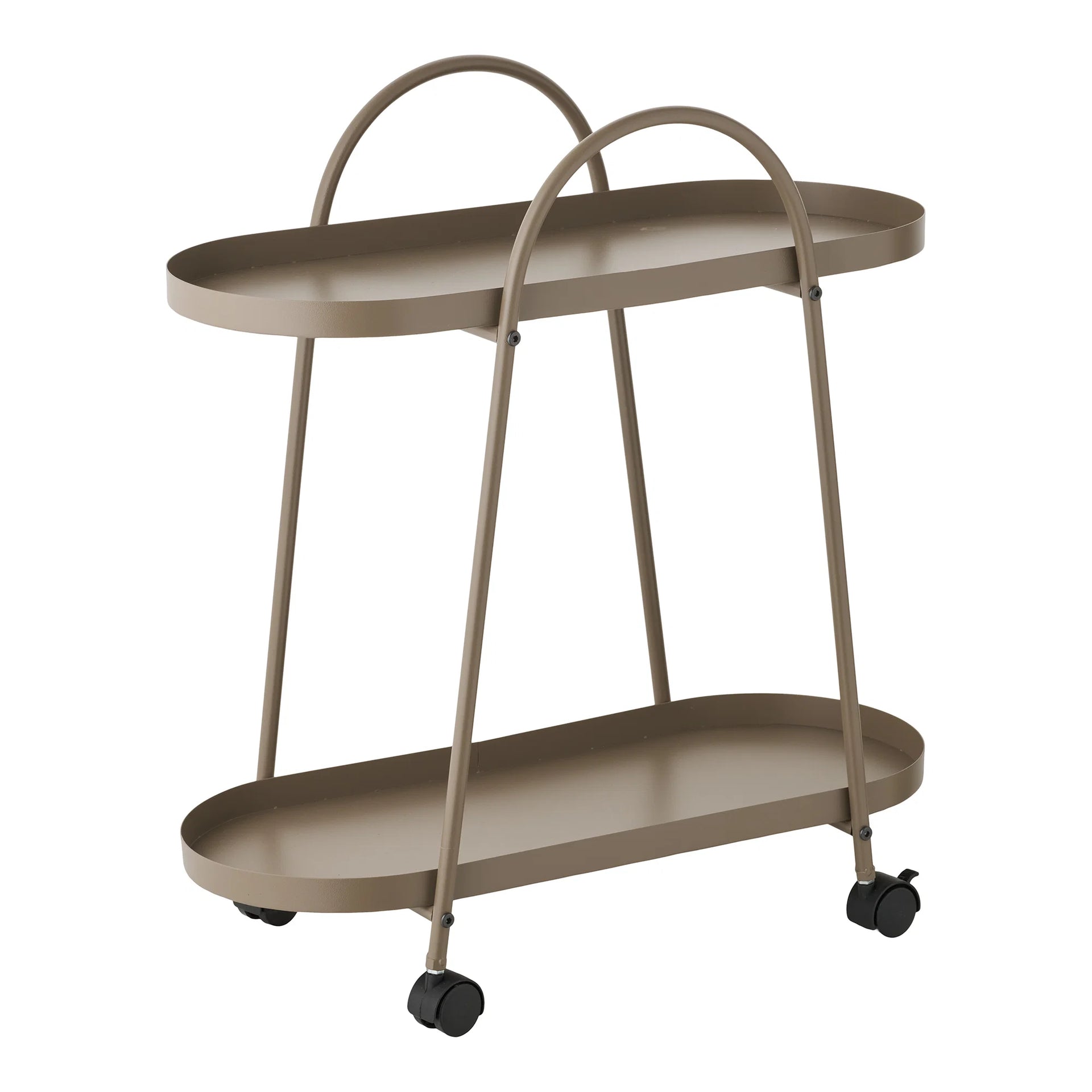 Empoli Bar Trolley - Oțel - Maro