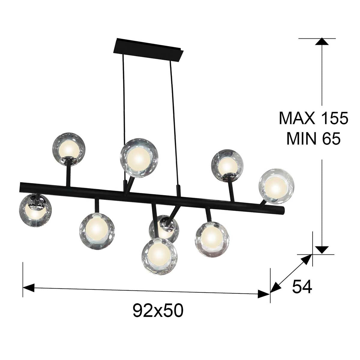 LAMPĂ ALTA 9L., B/C, CU INTENSITATE INTENSĂ REGLABILĂ