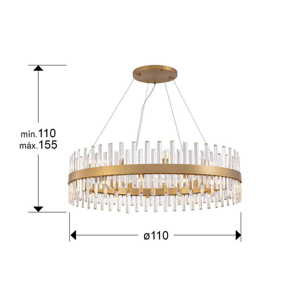 GRACE - LAMPĂ 26L AUR D110
