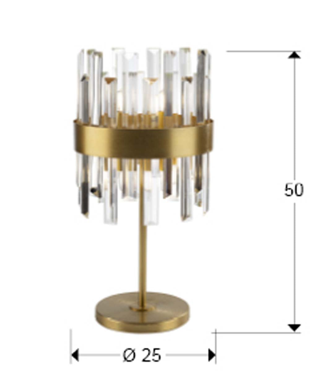 LAMPĂ DE MASĂ GRACE 6L., AURIE