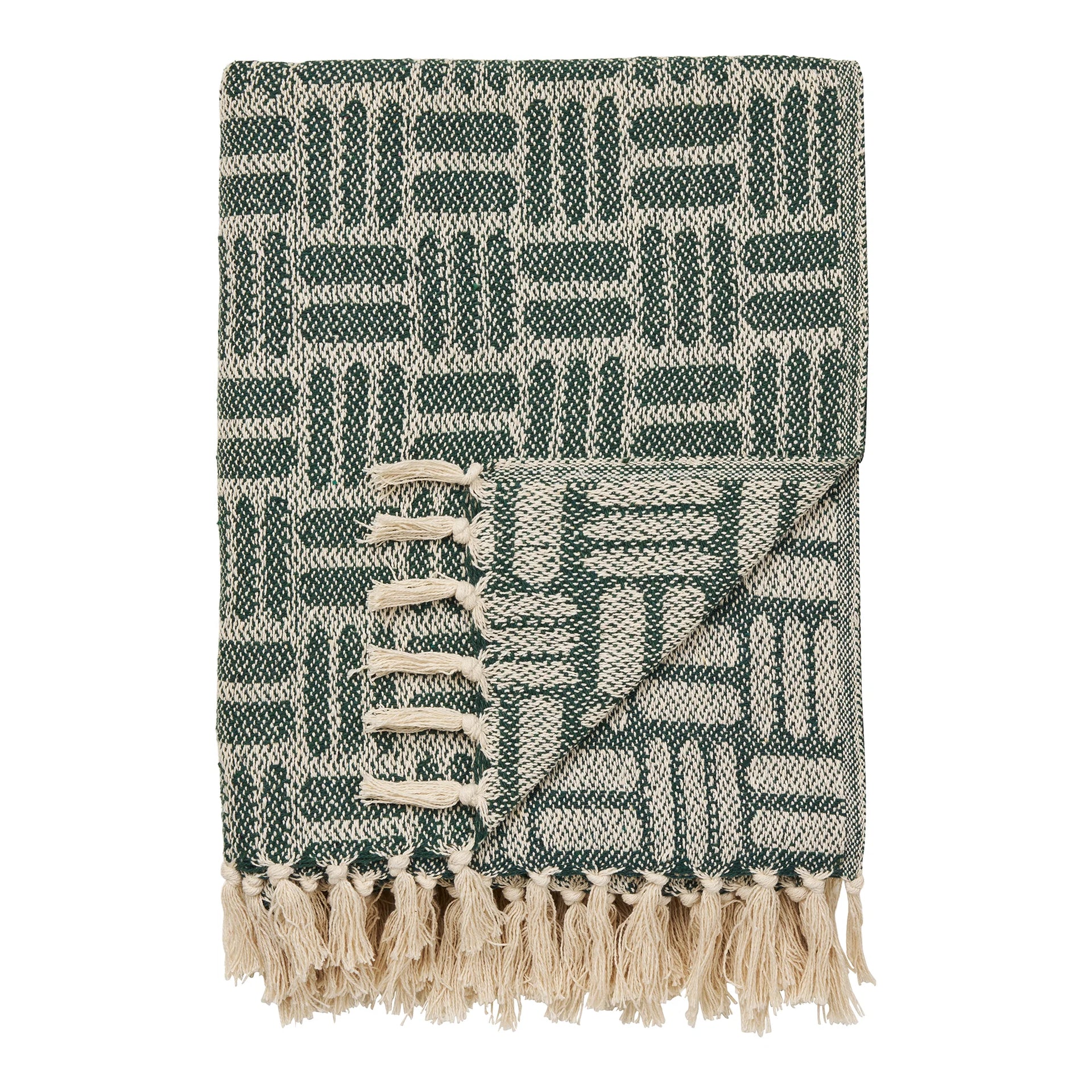 Adana Plaid - 80% bumbac reciclat / 20% poliester - verde