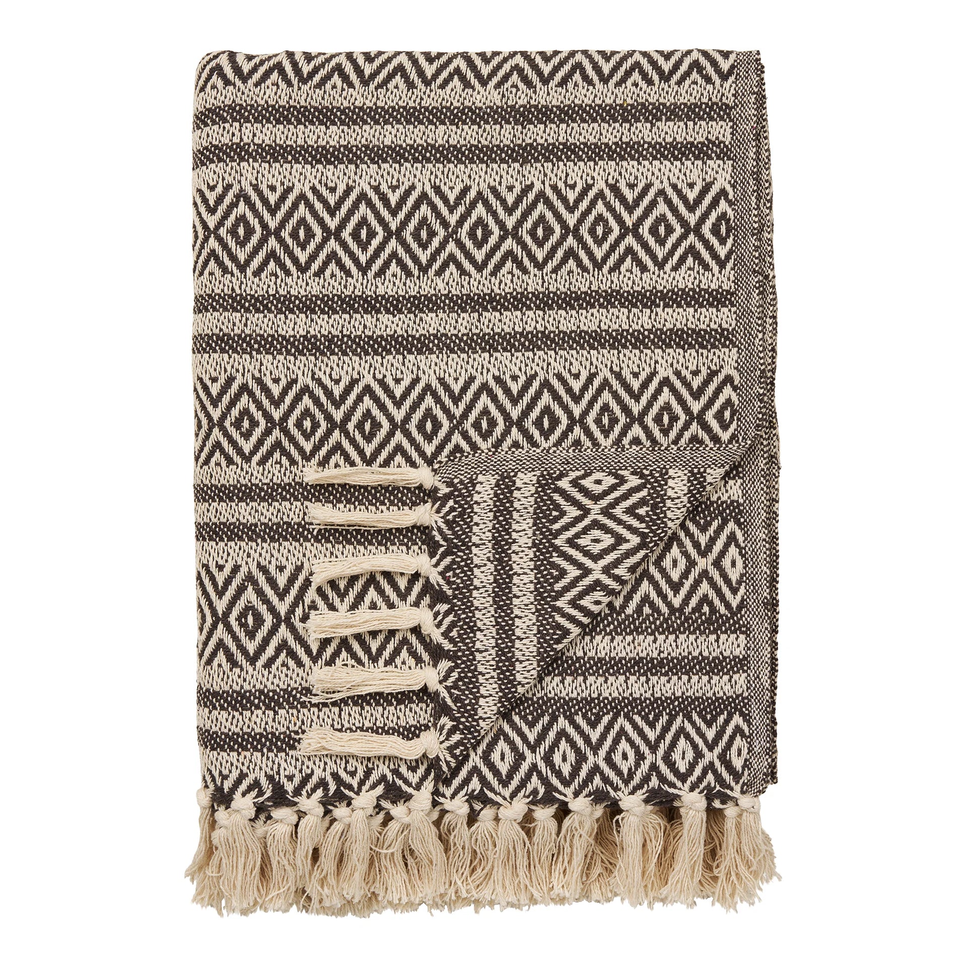 Adana Plaid - 80% bumbac reciclat / 20% poliester - maro