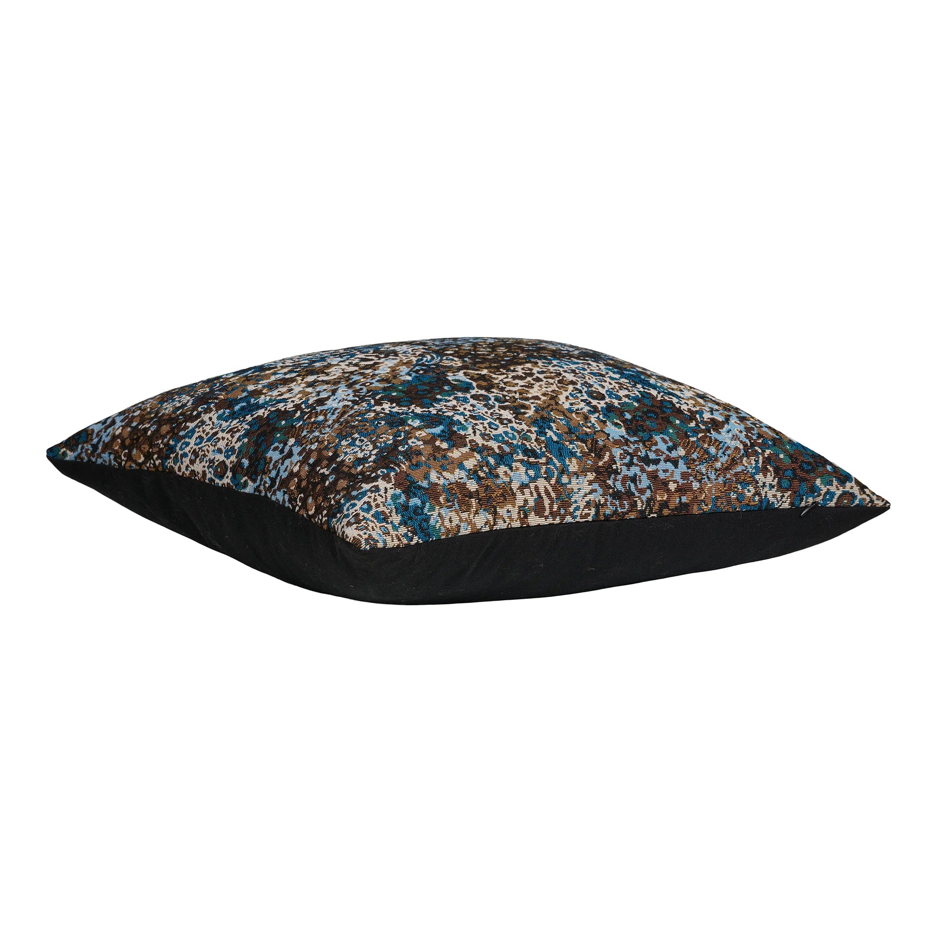 Blossom Cushion - 100% poliester - albastru / maro