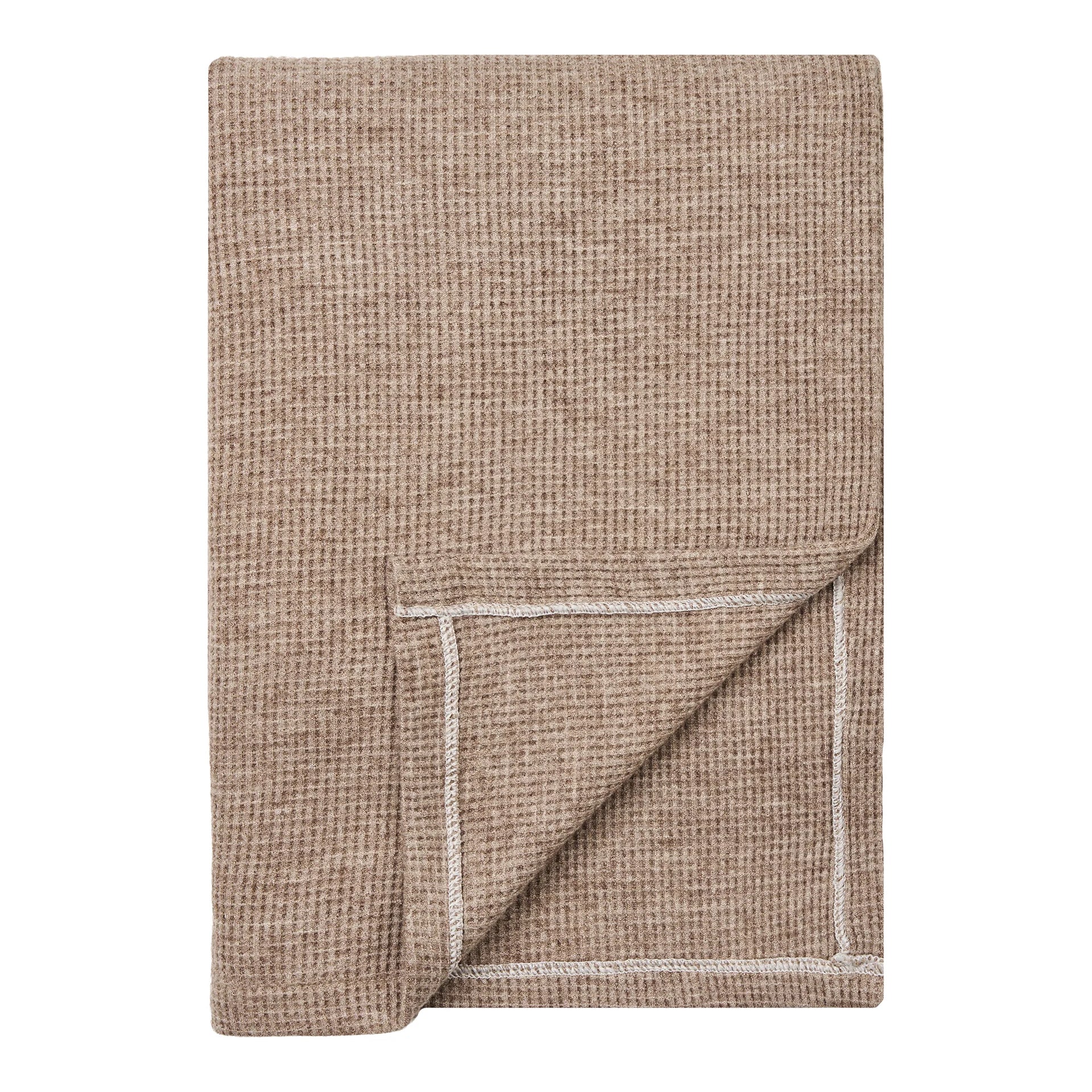 Puno Plaid - 50% viscoză, 30% poliester, 20% nylon - taupe